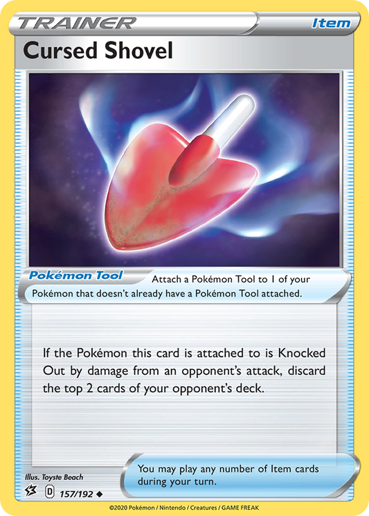 Cursed Shovel 157/192 Uncommon | Rebel Clash | Pokemon Card