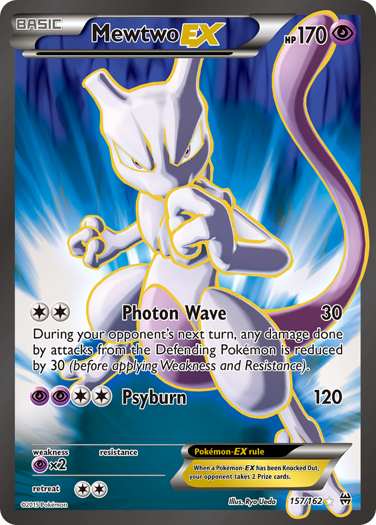 Mewtwo-EX 157/162 Rare Ultra | BREAKthrough | Pokemon Card