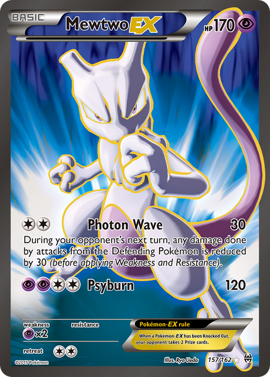 Mewtwo-EX 157/162 Rare Ultra | BREAKthrough | Pokemon Card