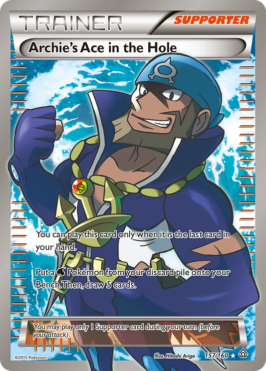 Archie's Ace in the Hole 157/160 Rare Ultra | Primal Clash | Pokemon Card