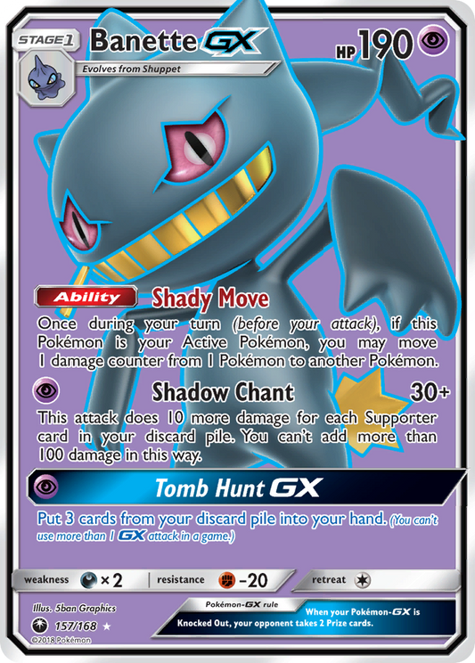 Banette-GX 157/168 Rare Ultra | Celestial Storm | Pokemon Card