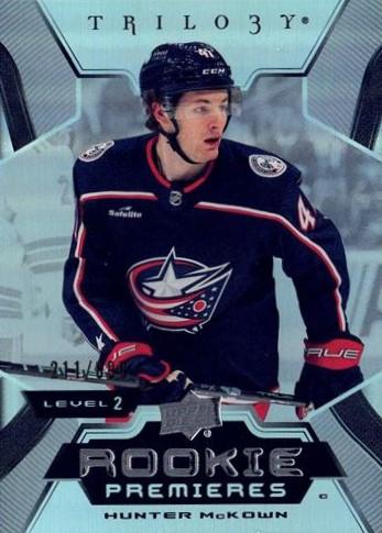 Hunter McKown #158 Columbus Blue Jackets | 2023-24 Upper Deck Trilogy | NHL Trading Card
