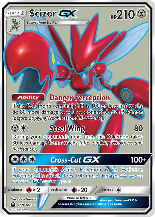 Scizor-GX 158/168 Rare Ultra | Celestial Storm | Pokemon Card