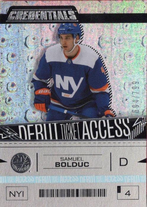 Samuel Bolduc #159 New York Islanders | 2023-24 Upper Deck Credentials | NHL Trading Card