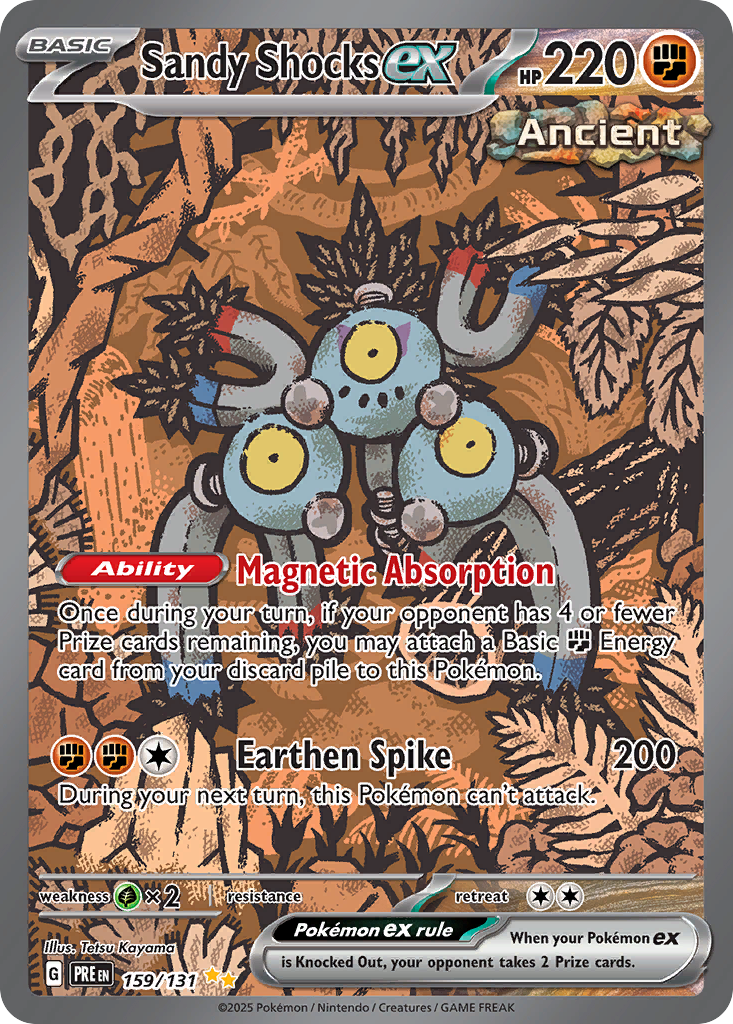 Sandy Shocks ex 159/131 Special Illustration Rare | Prismatic Evolutions | Pokemon Card