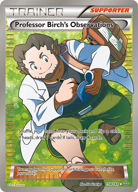 Professor Birch's Observations 159/160 Rare Ultra | Primal Clash | Pokemon Card