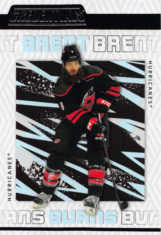 Brent Burns #15 Carolina Hurricanes | 2023-24 Upper Deck Credentials | NHL Trading Card