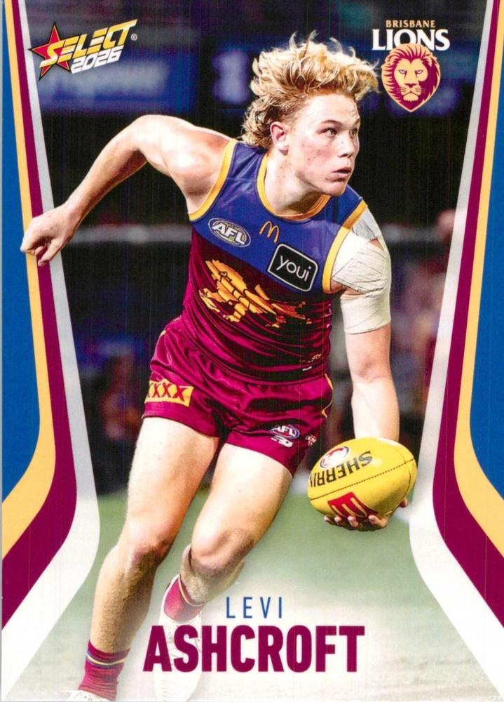 Levi Ashcroft #15 Brisbane Lions | 2026 Select AFL Footy Stars | Trading Card