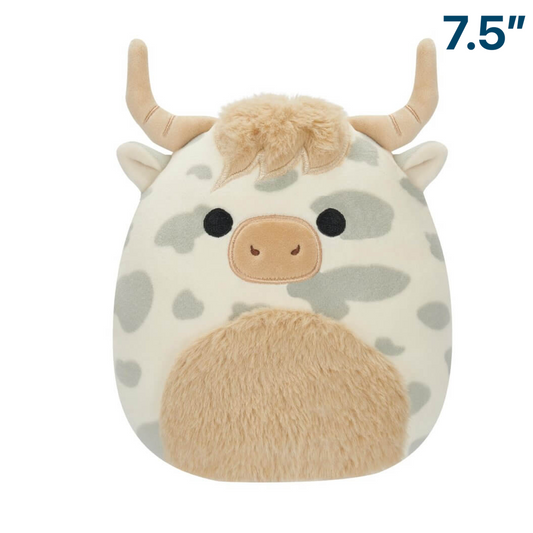 Spotted Longhorn Cow ~ 7.5" Wave 17 A Squishmallow Plush ~ LIMIT 1 PER CUSTOMER