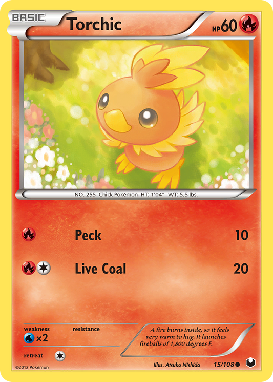 Torchic 15/108 Common | Dark Explorers | Pokemon Card