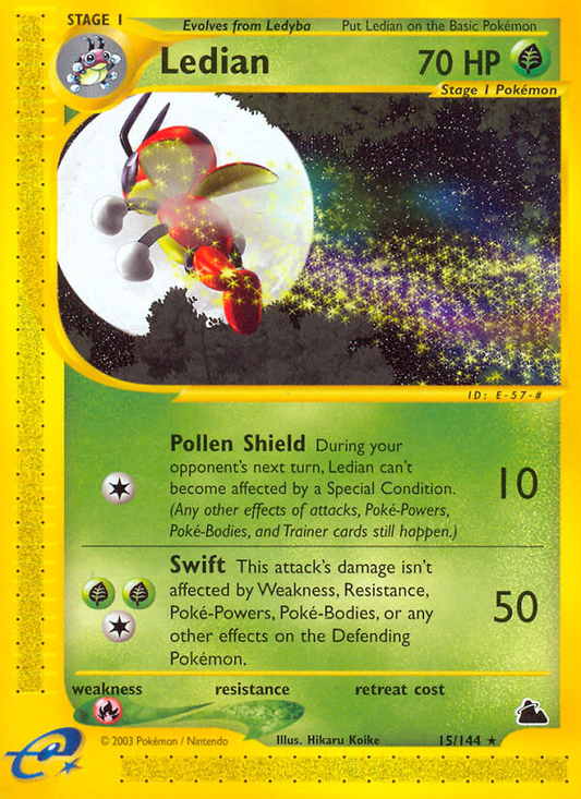 Ledian 15/144 Rare | Skyridge | Pokemon Card
