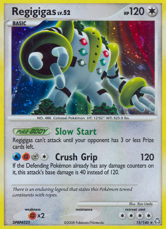 Regigigas 15/146 Rare Holo | Legends Awakened | Pokemon Card