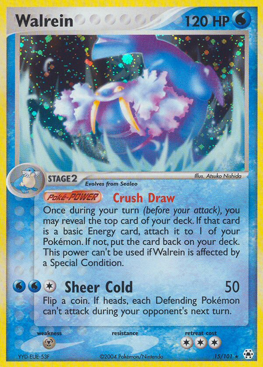 Walrein 15/101 Rare Holo | Hidden Legends | Pokemon Card