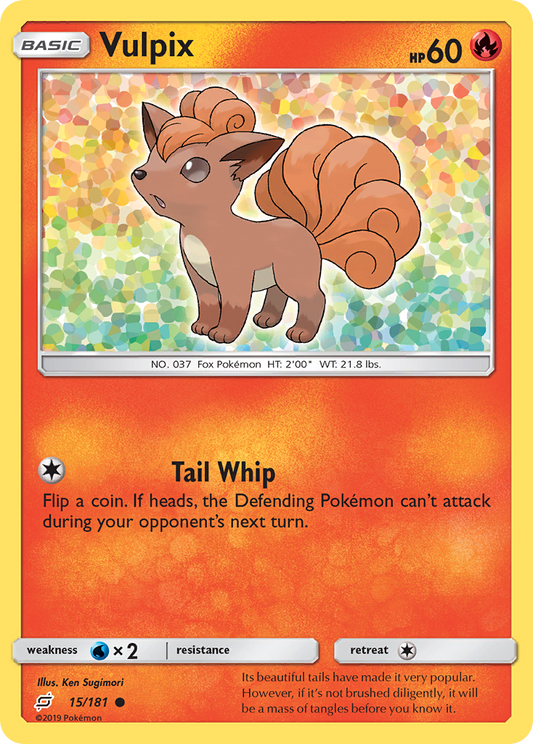 Vulpix 15/181 Common | Team Up | Pokemon Card