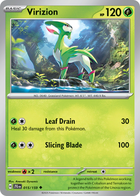 Virizion 15/159 Uncommon | Journey Together | Pokemon Card
