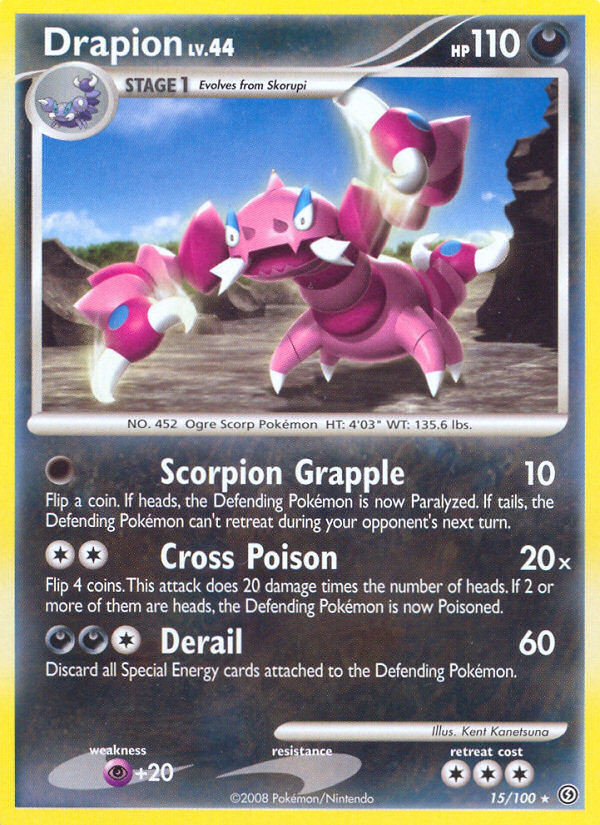 Drapion 15/100 Rare | Stormfront | Pokemon Card