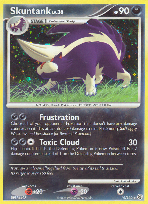 Skuntank 15/130 Rare Holo | Diamond & Pearl | Pokemon Card