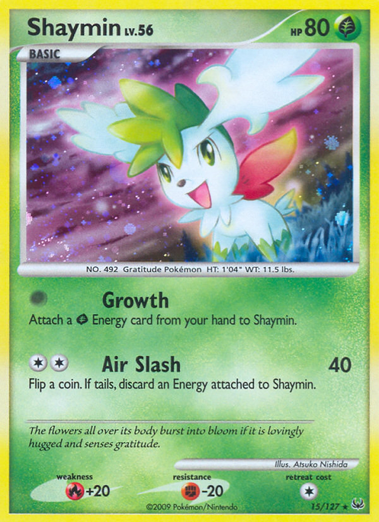 Shaymin 15/127 Rare Holo | Platinum | Pokemon Card