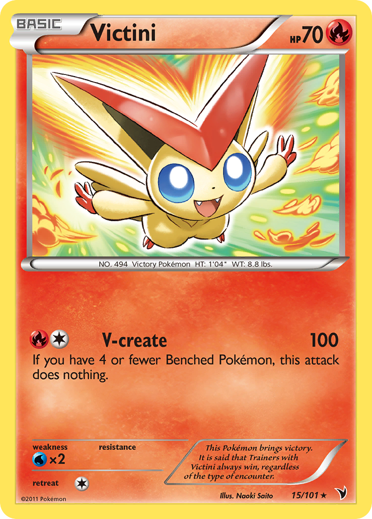 Victini 15/101 Rare Holo | Noble Victories | Pokemon Card