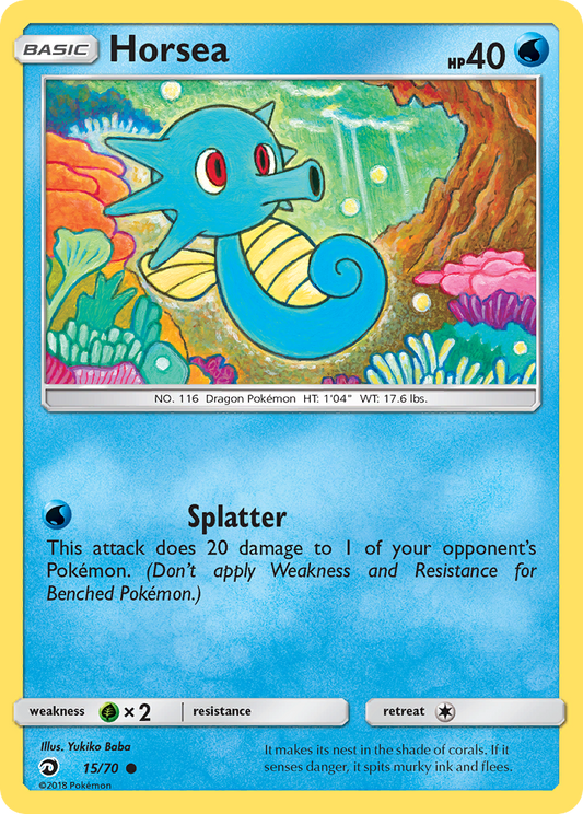 Horsea 15/70 Common | Dragon Majesty | Pokemon Card