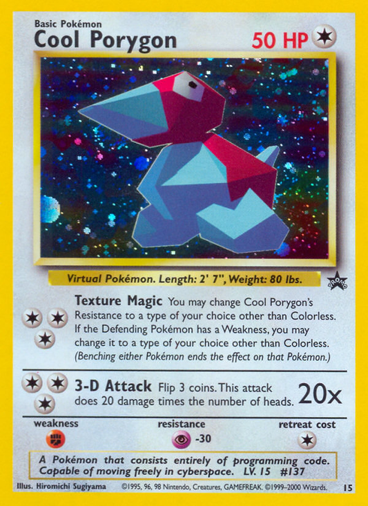 Cool Porygon 15/53 Promo | Wizards Black Star Promos | Pokemon Card