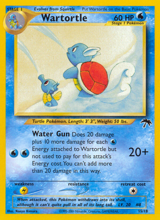 Wartortle 15/18  | Southern Islands | Pokemon Card
