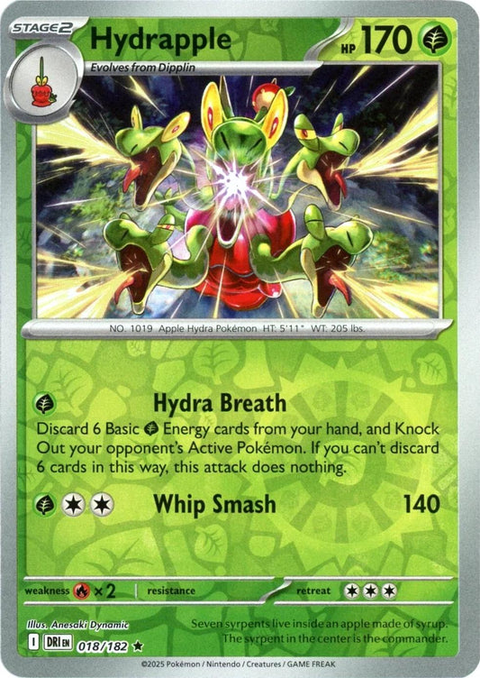 Hydrapple 18/182 Reverse Holo | Destined Rivals | Pokemon Card