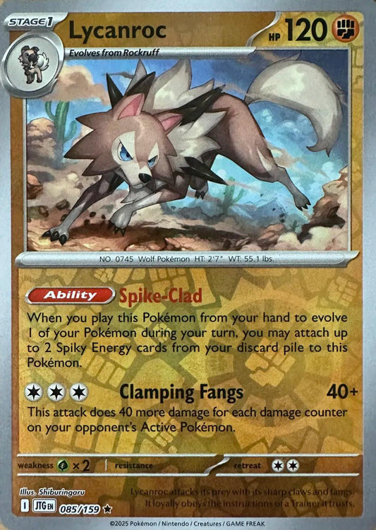 Lycanroc 85/159 Reverse Holo | Journey Together | Pokemon Card