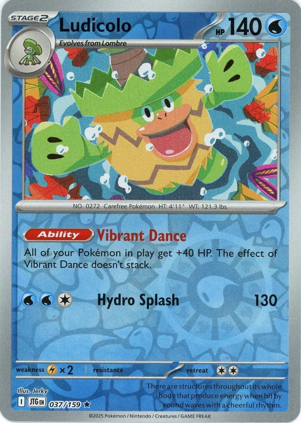 Ludicolo 37/159 Reverse Holo | Journey Together | Pokemon Card