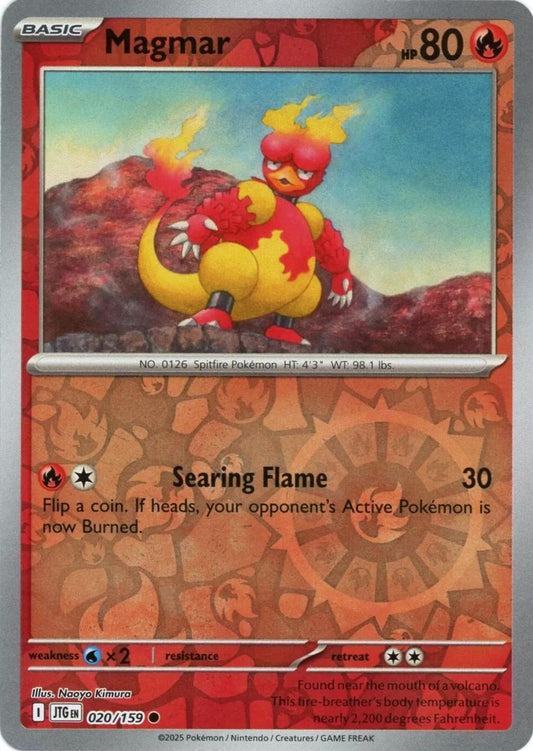 Magmar 20/159 Reverse Holo | Journey Together | Pokemon Card