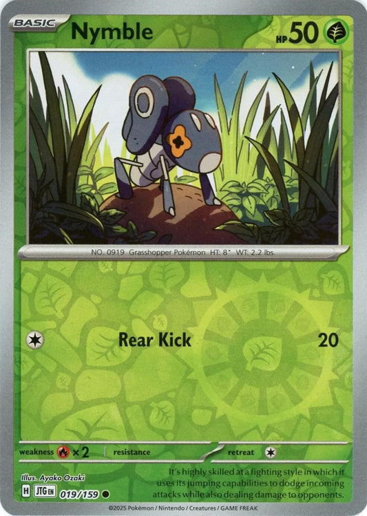 Nymble 19/159 Reverse Holo | Journey Together | Pokemon Card