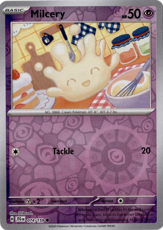 Milcery 74/159 Reverse Holo | Journey Together | Pokemon Card