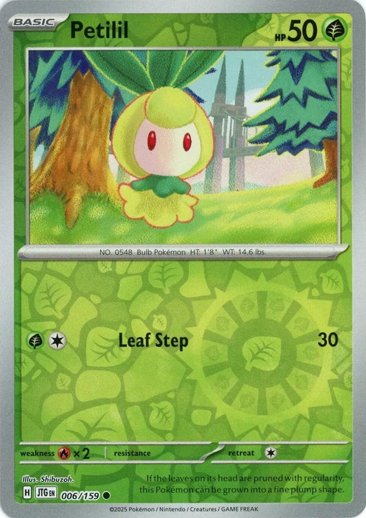 Petilil 6/159 Reverse Holo | Journey Together | Pokemon Card