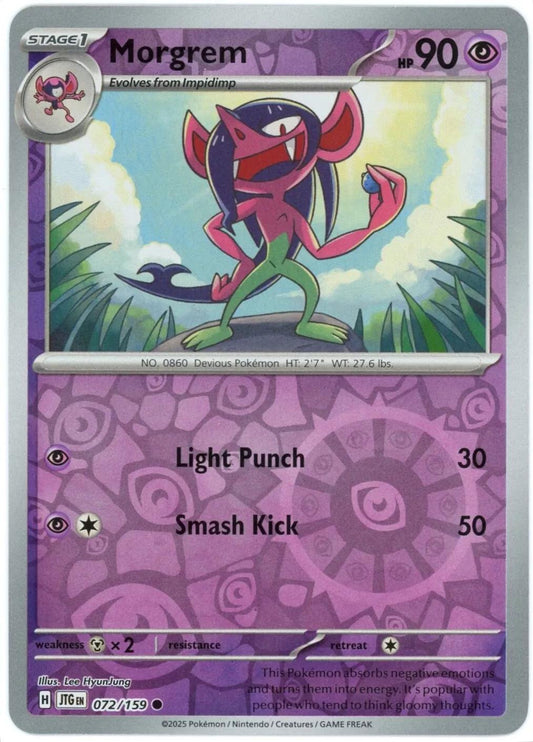 Morgrem 72/159 Reverse Holo | Journey Together | Pokemon Card