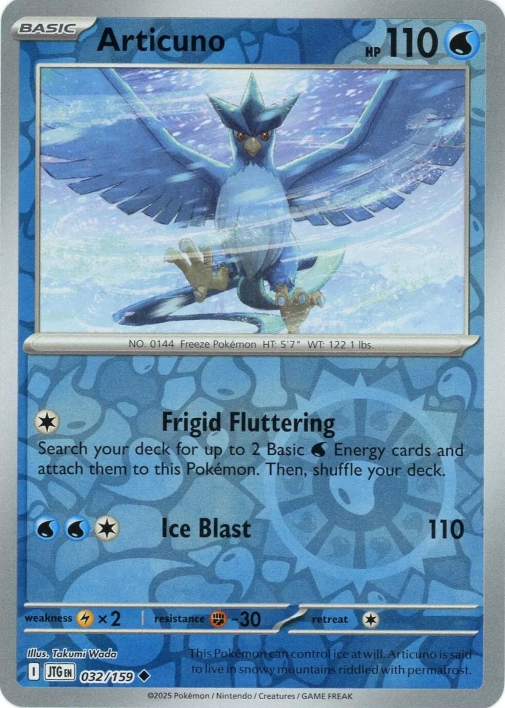 Articuno 32/159 Reverse Holo | Journey Together | Pokemon Card