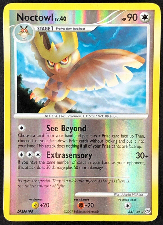 Noctowl 34/130 Reverse Holo | Diamond & Pearl | Pokemon Card