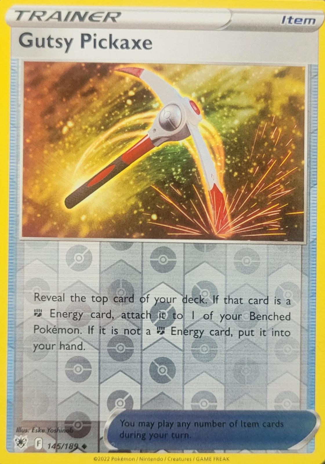Gutsy Pickaxe 145/189 Reverse Holo | Astral Radiance | Pokemon Card