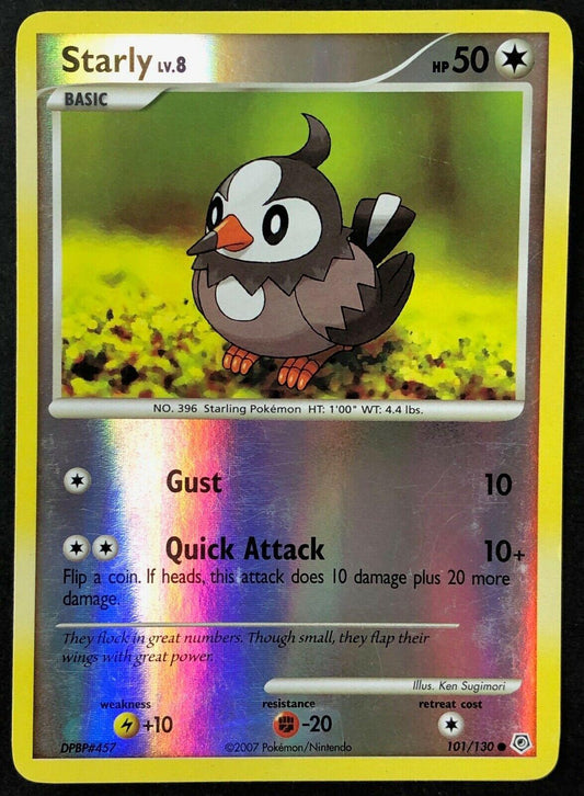 Starly 101/130 Reverse Holo | Diamond & Pearl | Pokemon Card