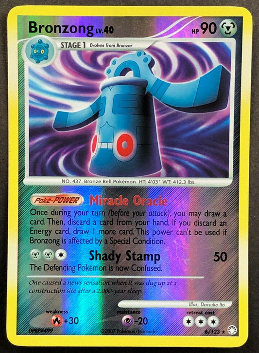 Bronzong 6/123 Reverse Holo | Mysterious Treasures | Pokemon Card