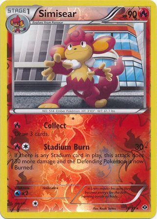 Simisear 16/99 Reverse Holo | Next Destinies | Pokemon Card