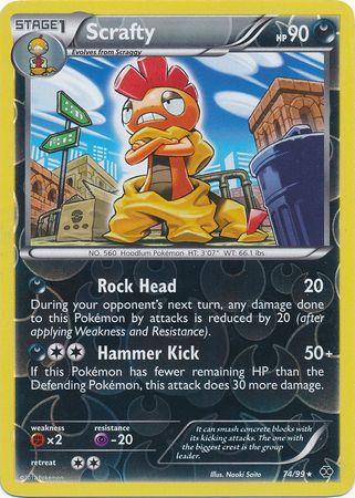 Scrafty 74/99 Reverse Holo | Next Destinies | Pokemon Card