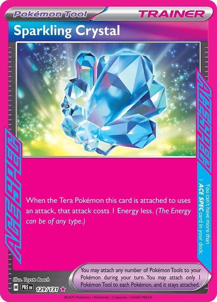 Sparkling Crystal 129/131 Reverse Holo | Prismatic Evolutions | Pokemon Card