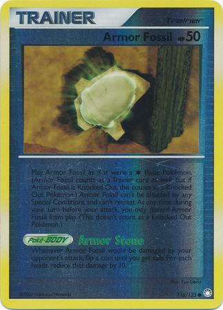 Armor Fossil 116/123 Reverse Holo | Mysterious Treasures | Pokemon Card