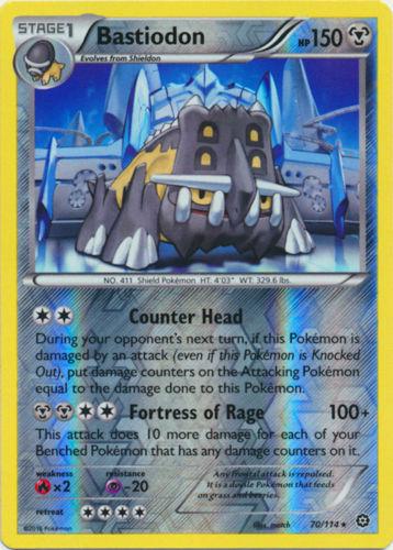 Bastiodon 70/114 Reverse Holo | Steam Siege | Pokemon Card