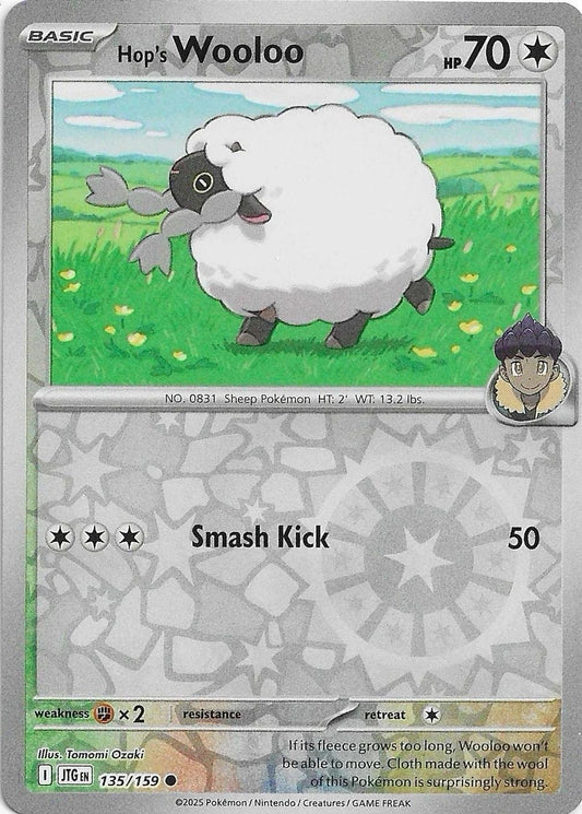Hop's Wooloo 135/159 Reverse Holo | Journey Together | Pokemon Card