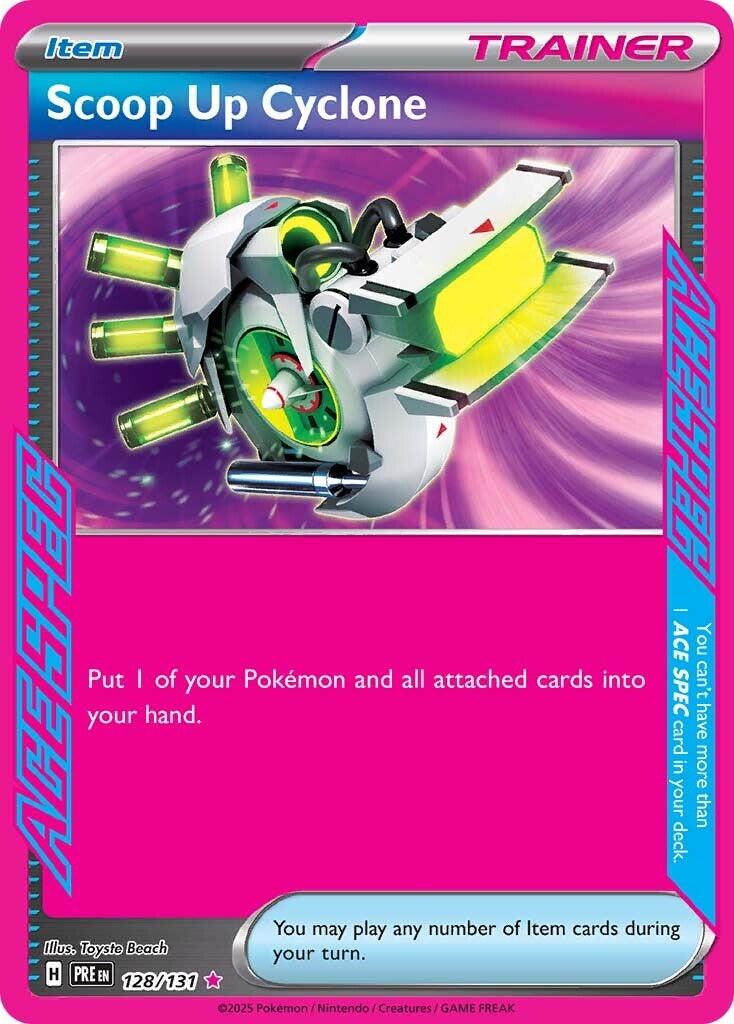 Scoop Up Cyclone 128/131 Reverse Holo | Prismatic Evolutions | Pokemon Card