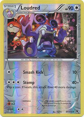 Loudred 81/124 Reverse Holo | Fates Collide | Pokemon Card
