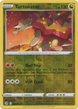 Turtonator 198/264 Reverse Holo | Fusion Strike | Pokemon Card