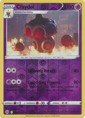 Claydol 59/172 Reverse Holo | Brilliant Stars | Pokemon Card