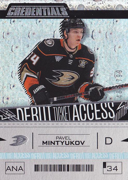Pavel Mintyukov #160 Anaheim Ducks | 2023-24 Upper Deck Credentials | NHL Trading Card